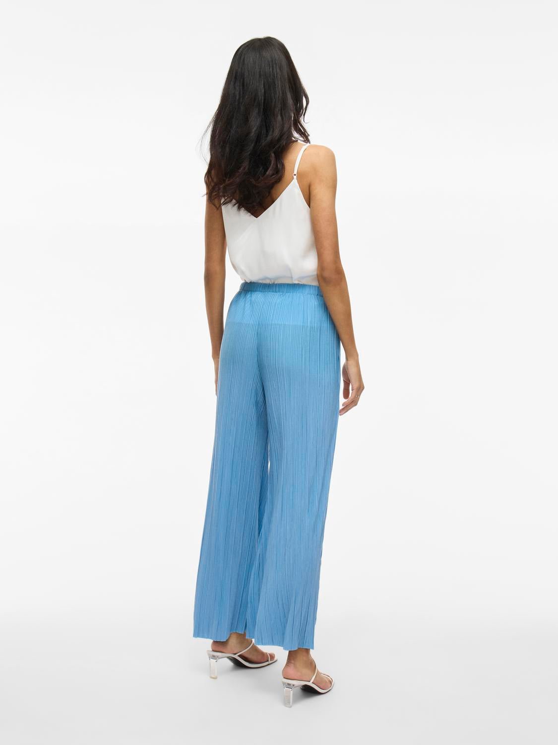 VIPLISA Trousers - Blissful Blue - VERO MODA & VILA Bergvik